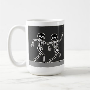 Bone to Be Wild Funny Dancing Skeleton Halloween Coffee Mug