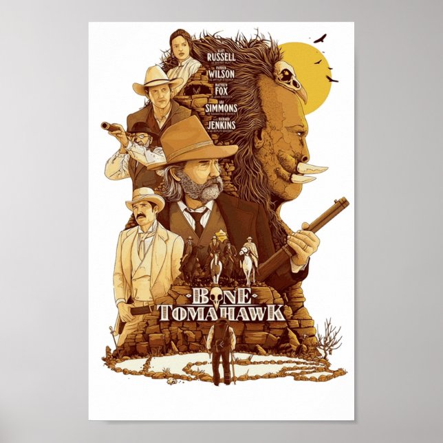 Bone Tomahawk Western Movie Artwork Poster (Front)
