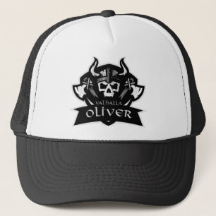 Boné Valhalla Oliver   Escudo Black Trucker Hat