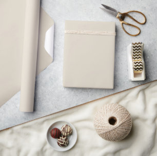 Bone White Matte Wrapping Paper