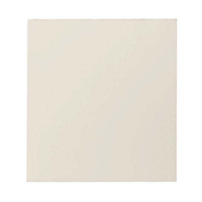Bone White Memo Notepad (Front)