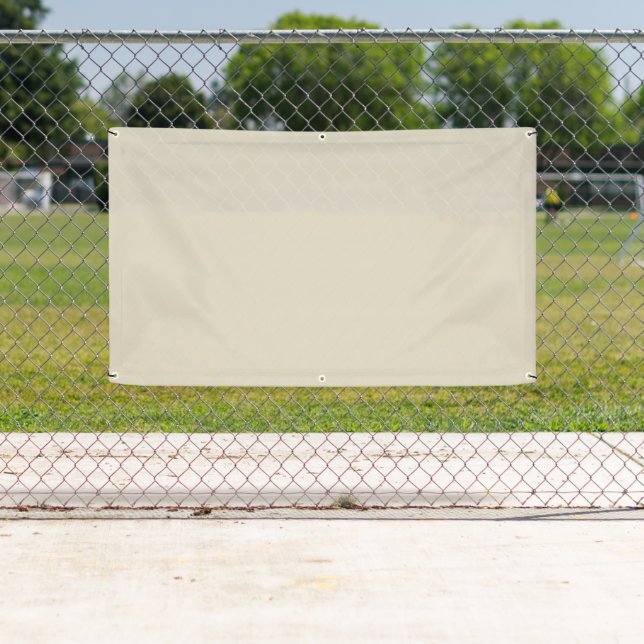 Bone White Outdoor Banner (Insitu)