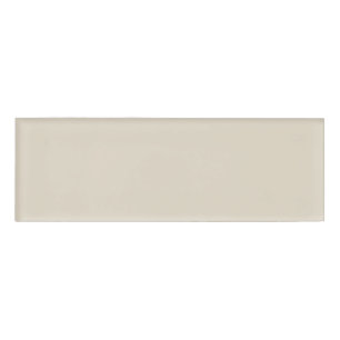 Bone White Rectangle Name Tag