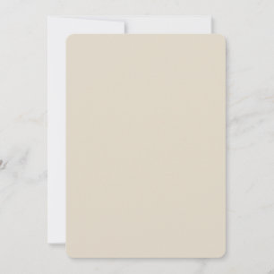 Bone White Rounded Invitation Card