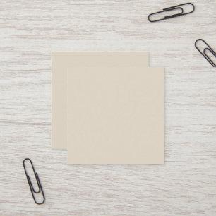 Bone White Square Business Card
