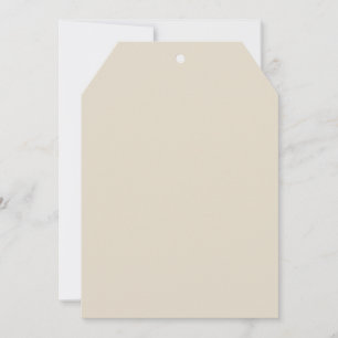 Bone White Tag Invitation