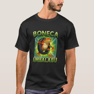 Boneca Ambalabu Silly Frog Meme Design Italian Bra T-Shirt