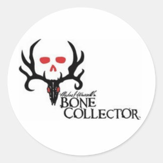 bonecollector classic round sticker