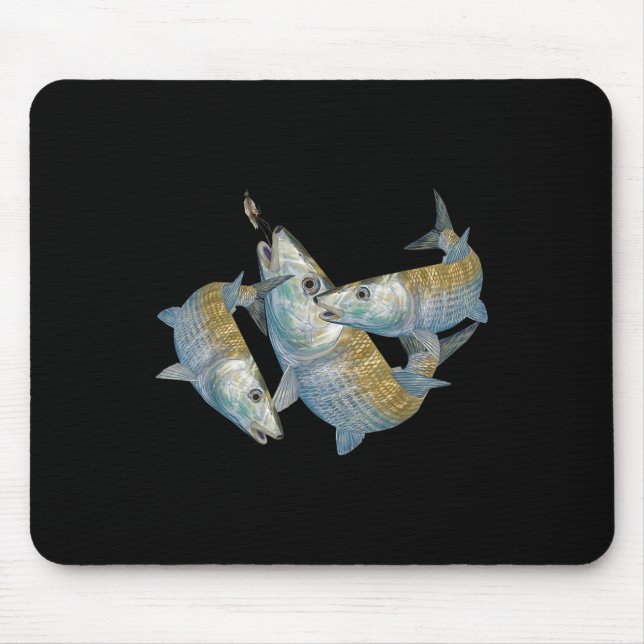 Bonefish Hunting A Salt Water Fly Fishing &amp; De Mouse Mat (Front)