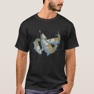 Bonefish Hunting a Salt Water Fly Fishing Design T-Shirt