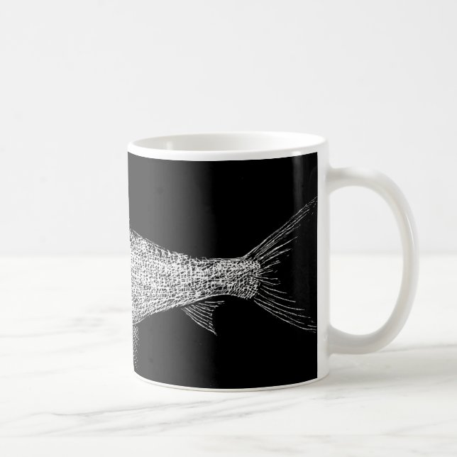 Bonefish Scratch art Coffee Mug (Right)