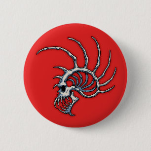 Bonehawk 6 Cm Round Badge