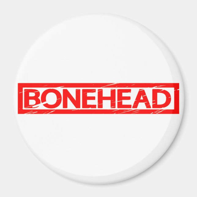 Bonehead Stamp Magnet (Front)