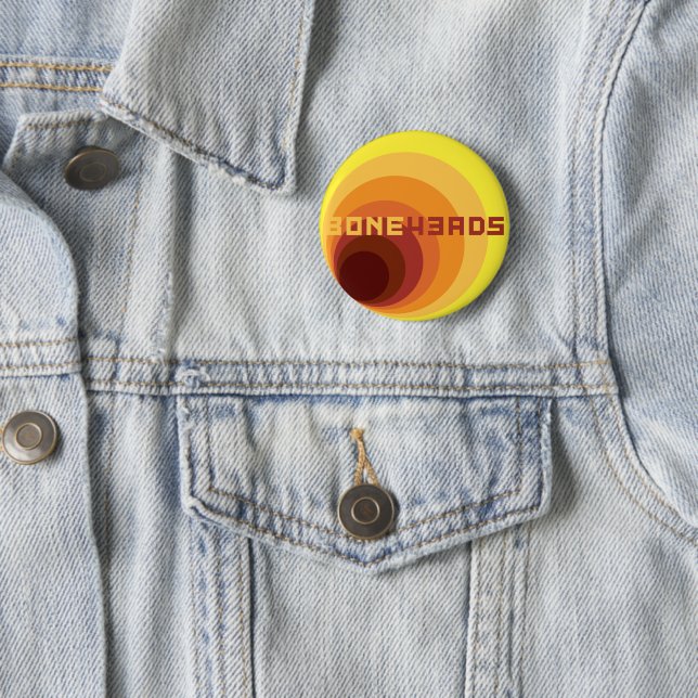 boneHeads™ logo BAUHS-1 6 Cm Round Badge (In Situ)