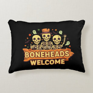 Boneheads Welcome Decorative Cushion