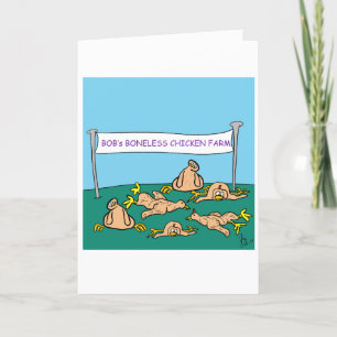 Boneless Chicken greeting card