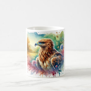Bonellis Eagle 080824AREF141 - Watercolor Coffee Mug