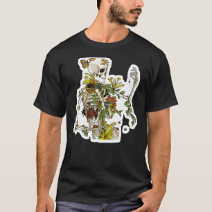 Bones and Botany  Skeleton Plants Botanical T-Shirt