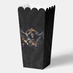 Bones and magic, skeleton with the mystical dice.  favour box