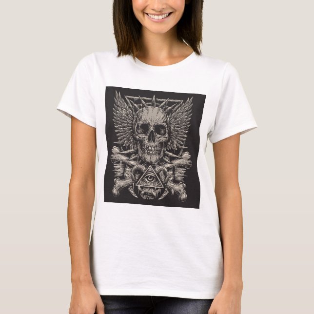 bones and skulls T-Shirt (Front)