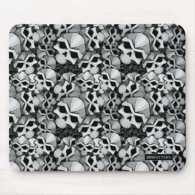"Bones" by DinPattern Mouse Mat (Front)