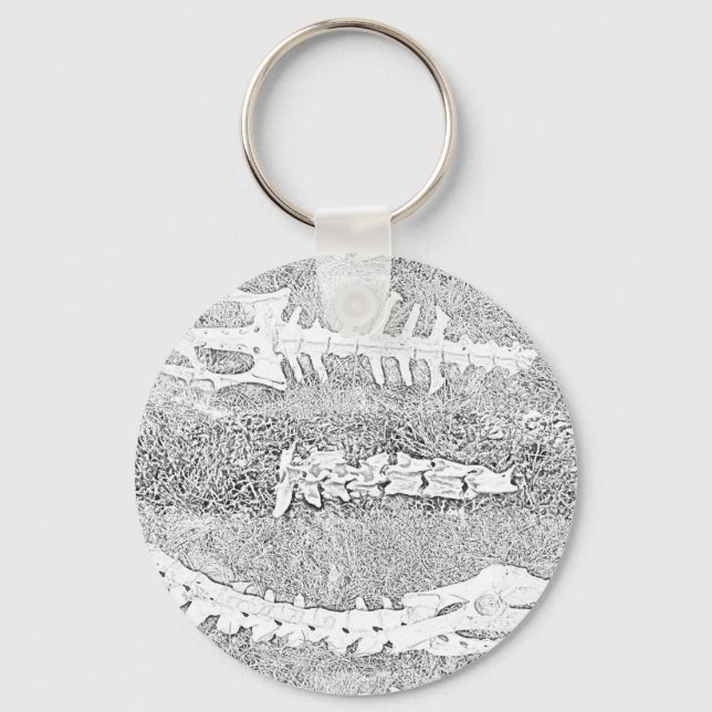 Bones Colouring Project DIY Adult Colouring Key Ring (Front)
