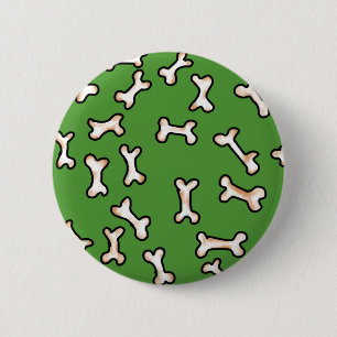 Bones Design 6 Cm Round Badge