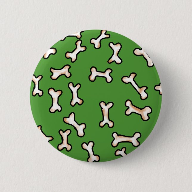 Bones Design 6 Cm Round Badge (Front)
