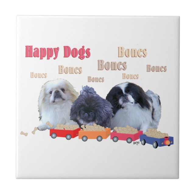 Bones Happy Dogs Tile (Front)