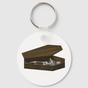 Bones in a Coffin: Halloween: Key Ring