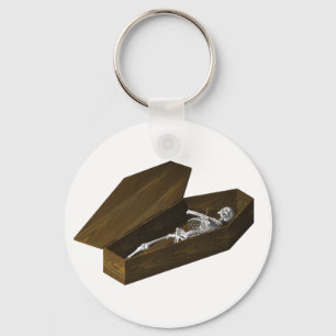 Bones in a Coffin: Halloween: Key Ring