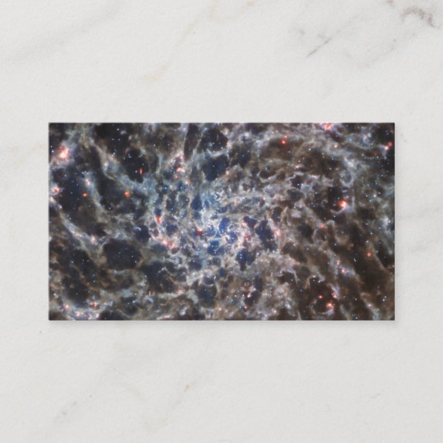 Bones of Galaxy IC5332 from JWST Business Card (Front)