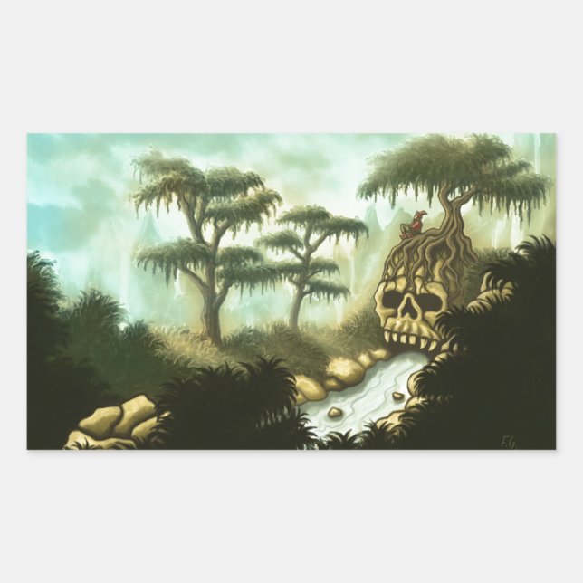 bones of giants rectangular sticker (Front)