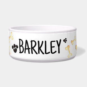 Bones Paws Design Personalized Pet Dog Water Food