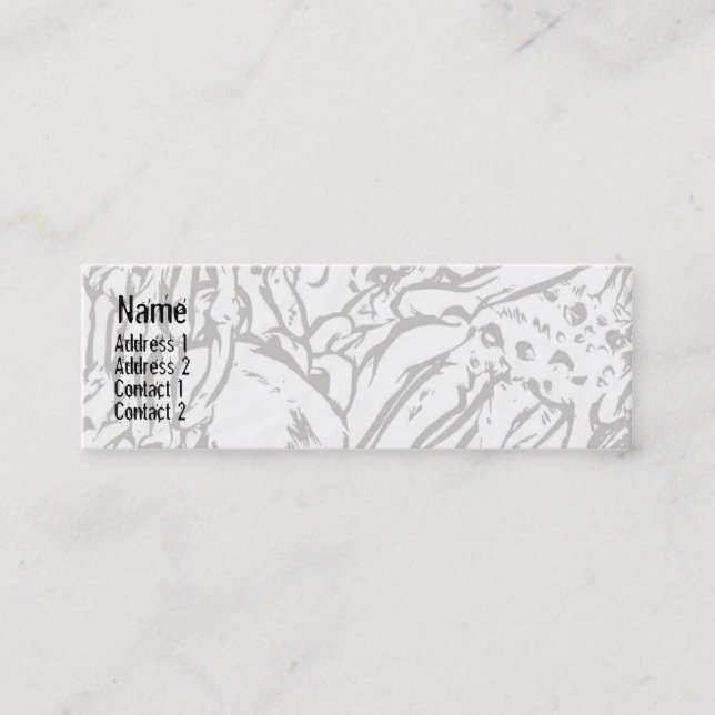 Bones - Skinny Mini Business Card (Front)