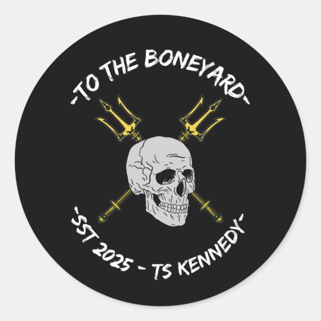 Boneyard Classic Round Sticker (Front)