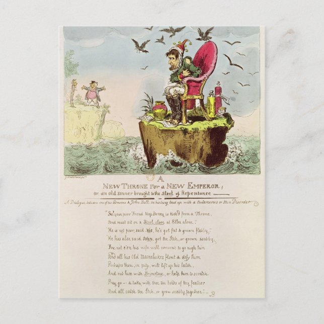 Boney's Elba Chair, published by S. Knight Postcard (Front)