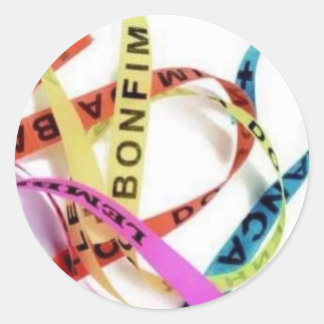 bonfim de bahia classic round sticker
