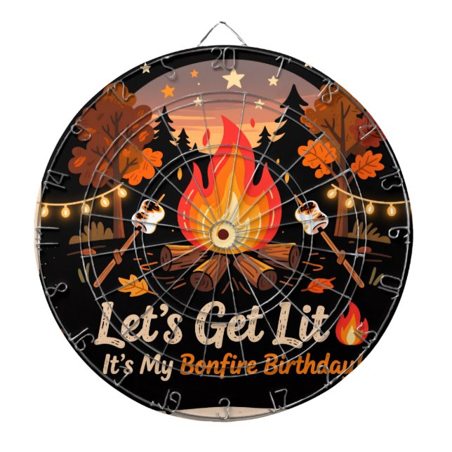 Bonfire Beer Pong Table 🔥 | Outdoor Party  Dartboard (Front)