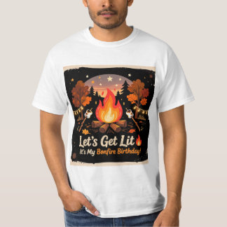 Bonfire Birthday Party T-Shirt 🔥