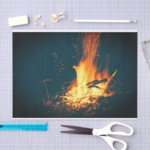 Bonfire Burning Fire Tissue Paper