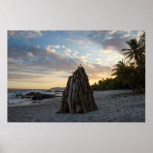 Bonfire In Montezuma Poster