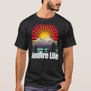 Bonfire Life Camper Outdoor Camp Wild Nature Tour T-Shirt