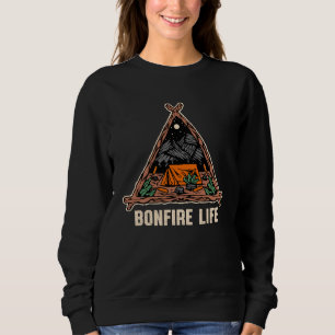 Bonfire Life Camping Wildlife Camper Outdoor Natur Sweatshirt