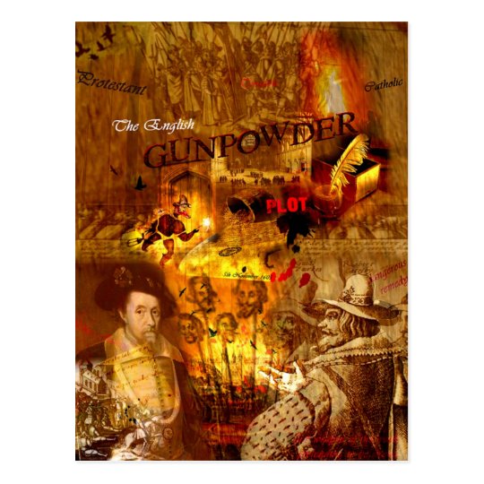 Bonfire Night Historic Postcard