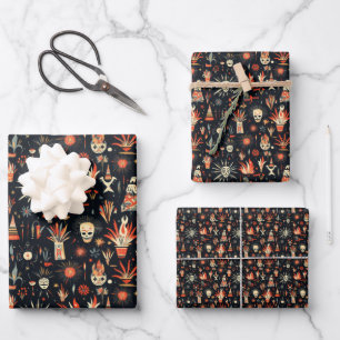 Bonfire Night United Kingdom Pattern 3 Wrapping Paper Sheet