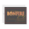 Bonfire on Fire Campfire Flames Party Invitation
