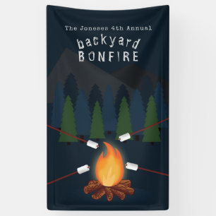 Bonfire Party Banner
