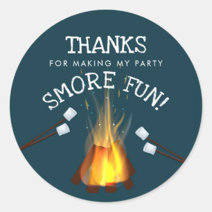 Bonfire Party Favour Stickers