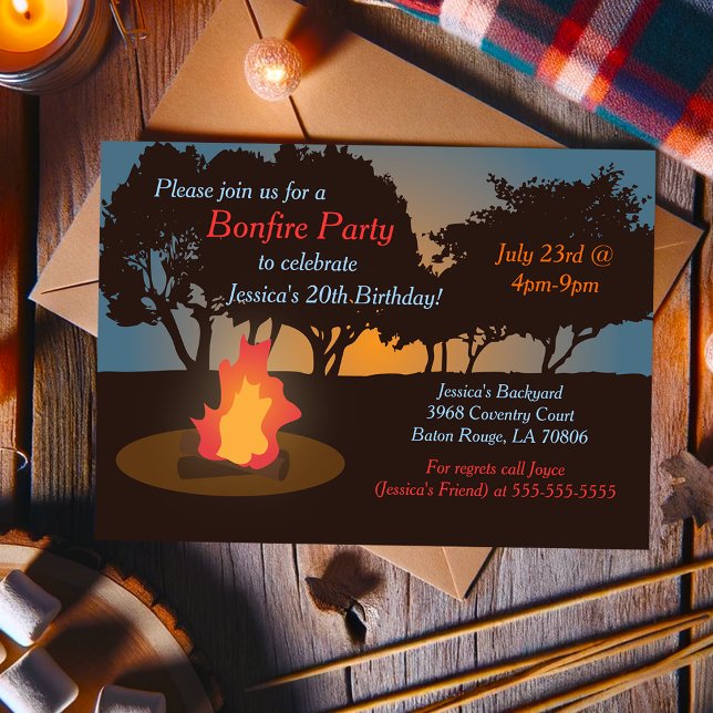 Bonfire Party Invitation (Creator Uploaded)